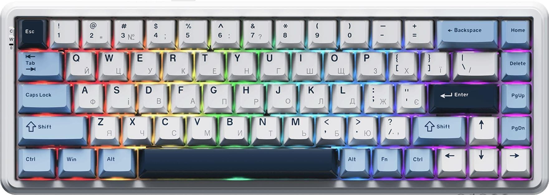 Клавіатура Ajazz AK680 MAX Magnetic switches Blue White Dark Blue (AK680-M-BWD-AW)