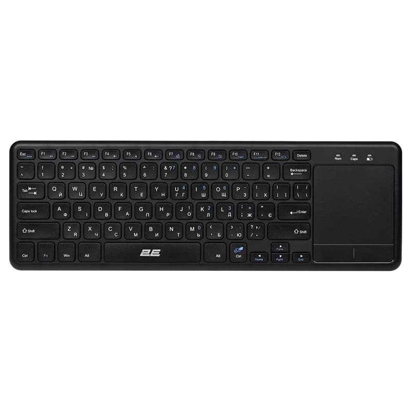 Клавіатура 2E KT100 Wireless EN/UK Black