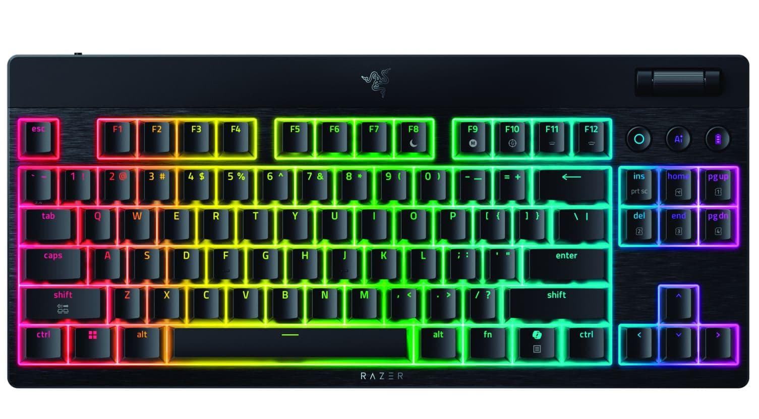 Клавіатура RAZER BlackWidow V4 Low-Profile TKL Yellow switch (RZ03-05450100-R3M1)