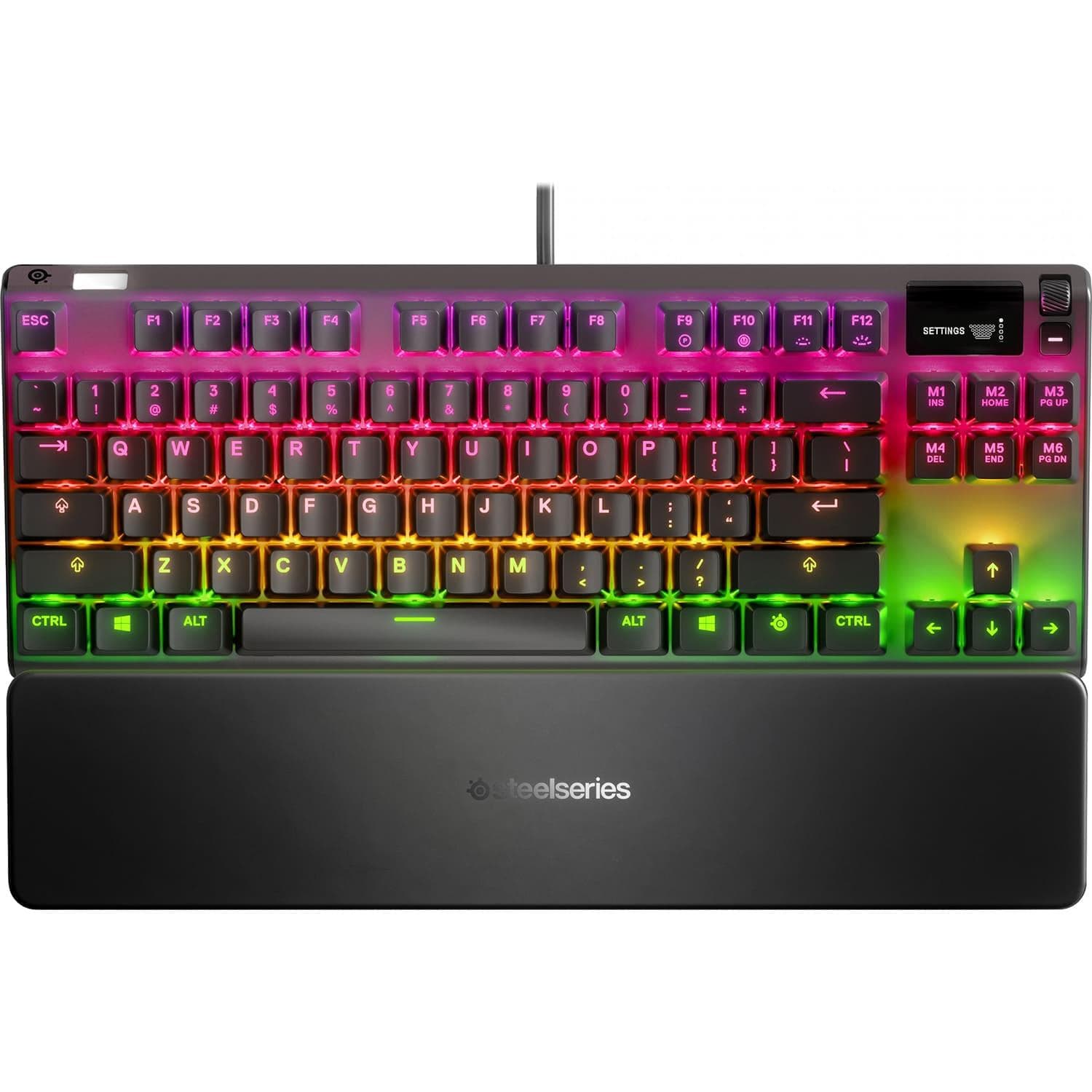Клавіатура SteelSeries Apex 7 TKL Red Switch (64646) Black USB