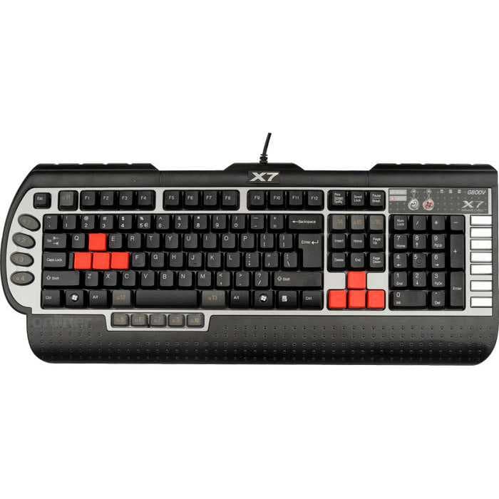 Клавіатура A4TECH X7-G800V USB Black/Grey