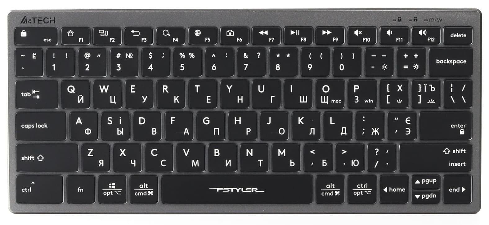 Клавіатура A4Tech FX61 USB Grey