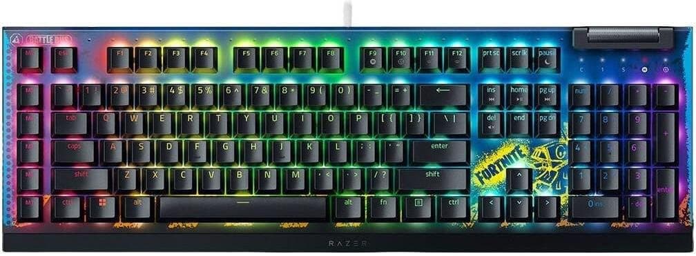 Клавіатура Razer BlackWidow V4 X Yellow Switch FORTNITE (RZ03-04703600-R3M1) USB Black