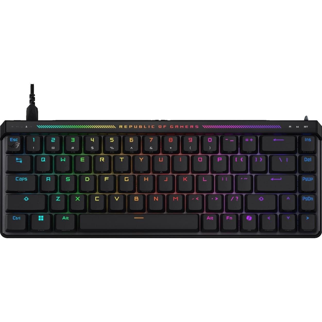 Клавіатура ASUS ROG Falchion Ace HFX 68key Magnetic Switches USB-A EN/UK RGB Black