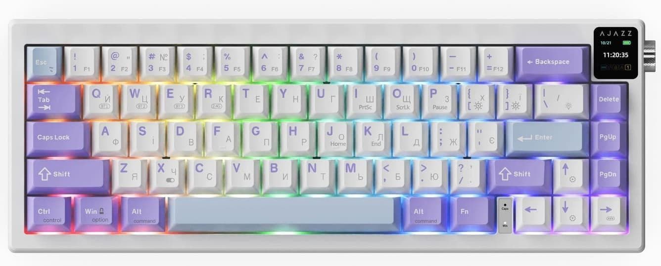 Клавіатура Ajazz AK650 Flying Fish Switch Purple