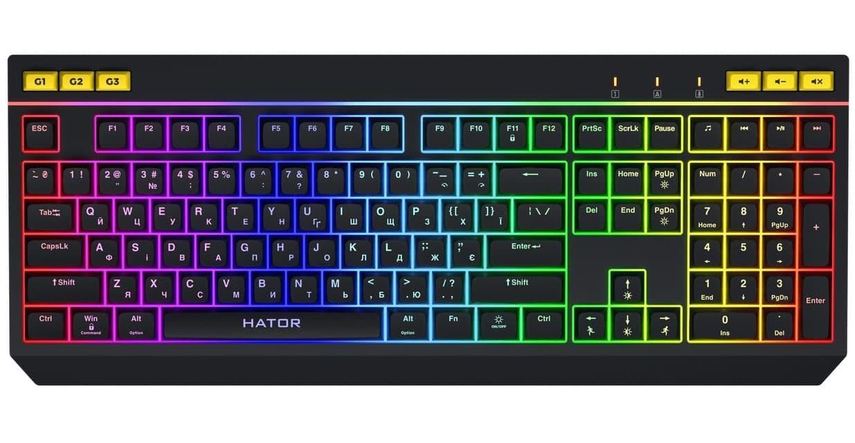 Клавіатура HATOR Icefall (HTK402UA) Black