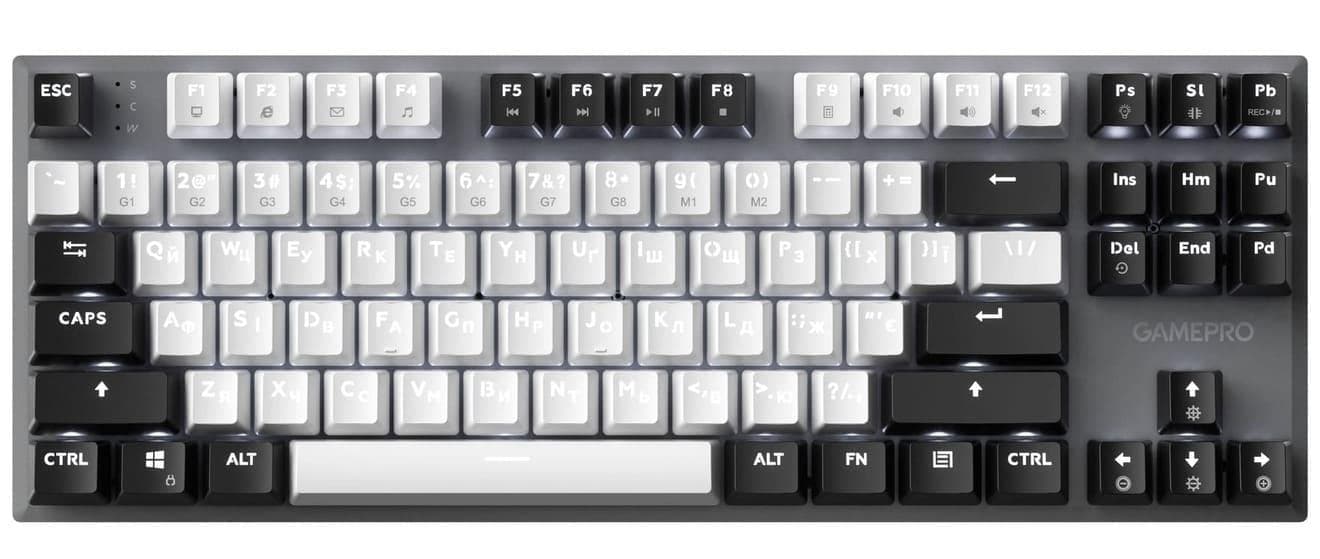 Клавіатура GamePro Genesis Joker (MK124G) 87% Red switches