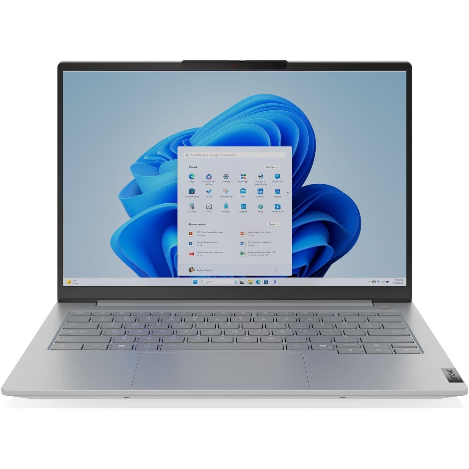 Ноутбук 14 Lenovo ThinkBook 14 G8 FHD IPS 60Hz/C7-240H/16GB/512 SSD/Intel UHD/W11P/Arctic Grey