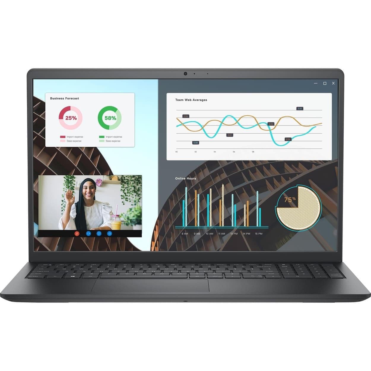 Ноутбук 15.6 Dell Vostro 3530 1920x1080 VA/Intel Core i3-1305U/16GB/512SSD/Intel UHD Graphics/DOS/Black