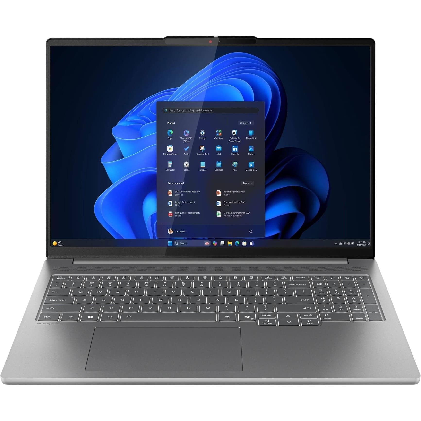 Ноутбук 16 Lenovo IdeaPad Pro 5 16AKP10 WQXGA+ OLED/Ryzen 5 AI 340/16GB/512SSD/RTX 5050 8GB/W11H/Gray