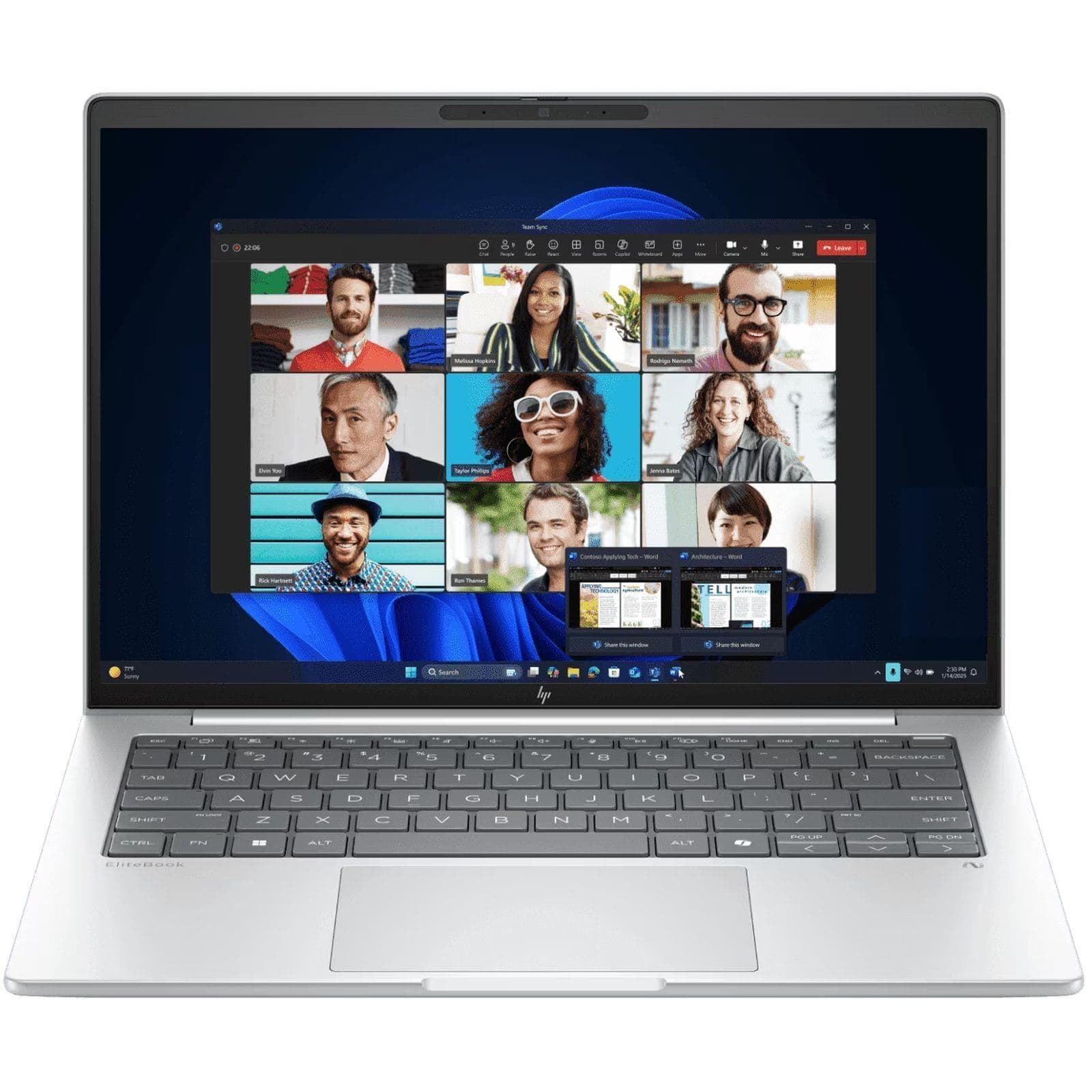 Ноутбук 14 HP EliteBook 8 G1i WUXGA Touch/Intel U7-265U/32GB/1TB/UMA/W11P/Silver