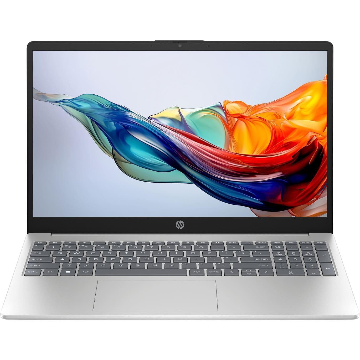 Ноутбук 15.6 HP Laptop 15-fc0323ua/Ryzen 5 7520U/16GB/512SSD/Radeon/DOS/Natural Silver