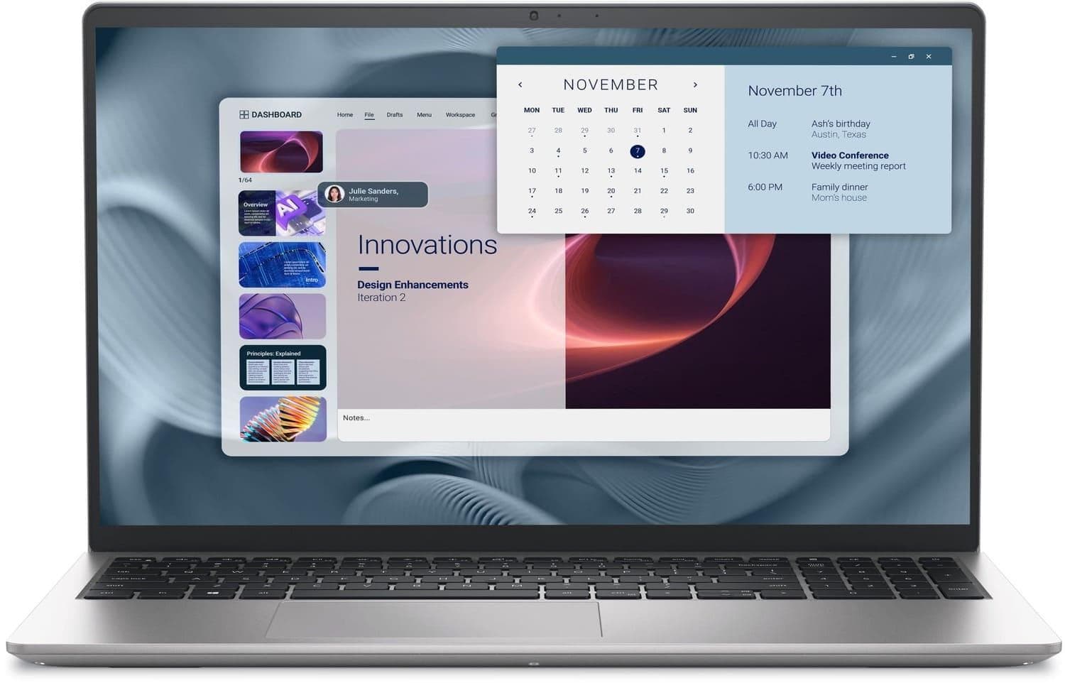 Ноутбук 15.6 Dell Pro 15 Essential PV15250 FHD 120Hz/Intel i5-1334U/16GB/1TB/Intel Graphics/W11P/Aluminum