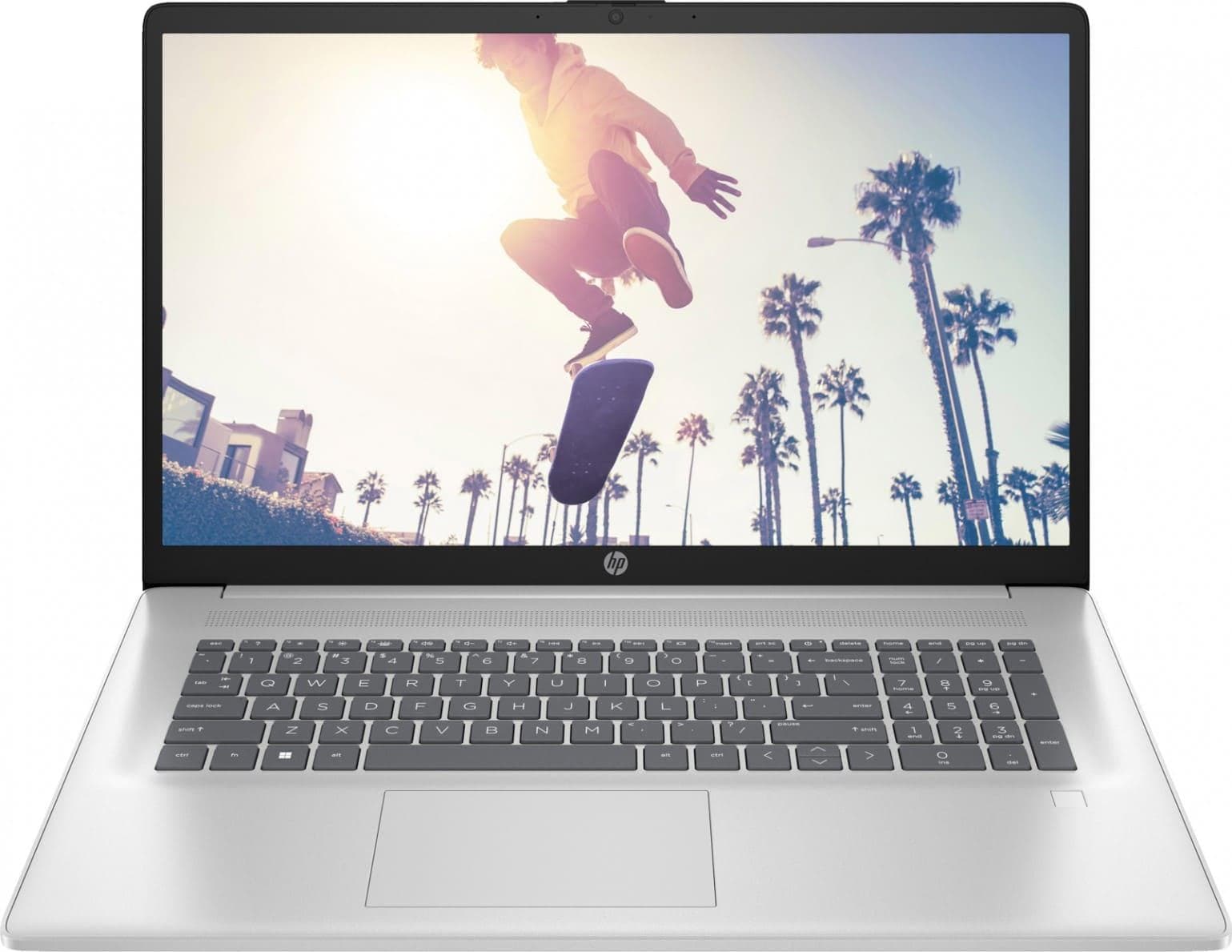 Ноутбук 17.3 HP 17-cp2043ua FHD IPS/Ryzen 3 7320U/8GB/512SSD/UMA/W11/Silver