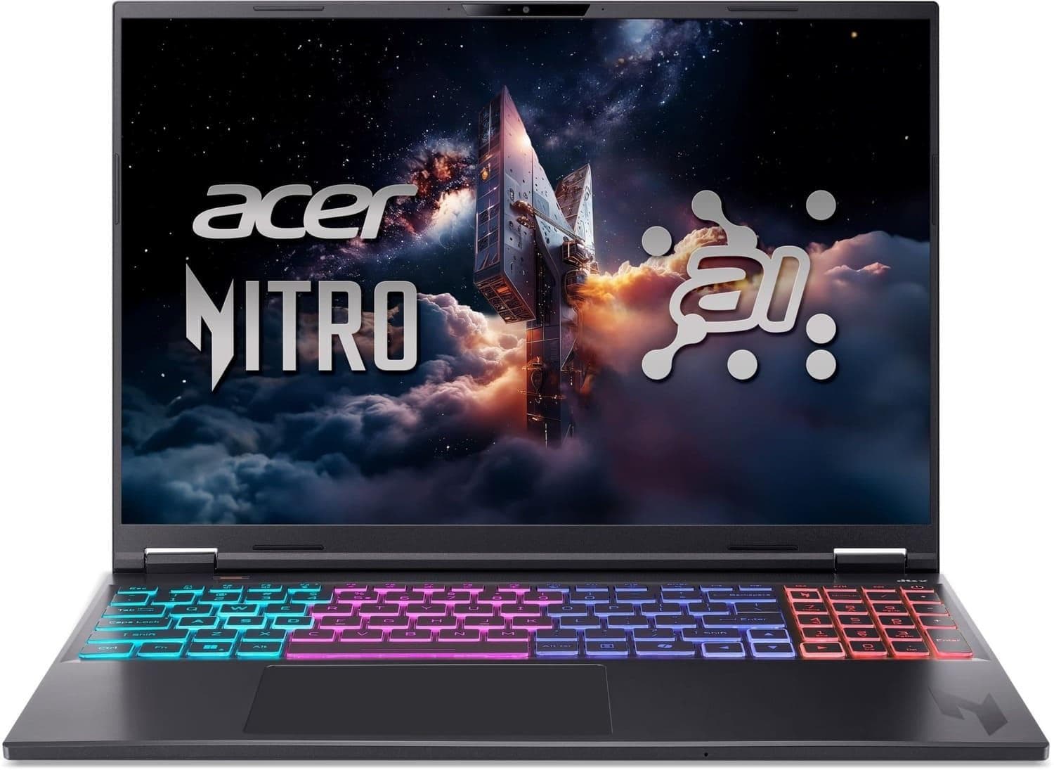 Ноутбук 16 Acer Nitro 16S AN16S-61 WQXGA IPS/AMD R7-350/32GB/1TB SSD/RTX 5070 8GB/Linux/Black