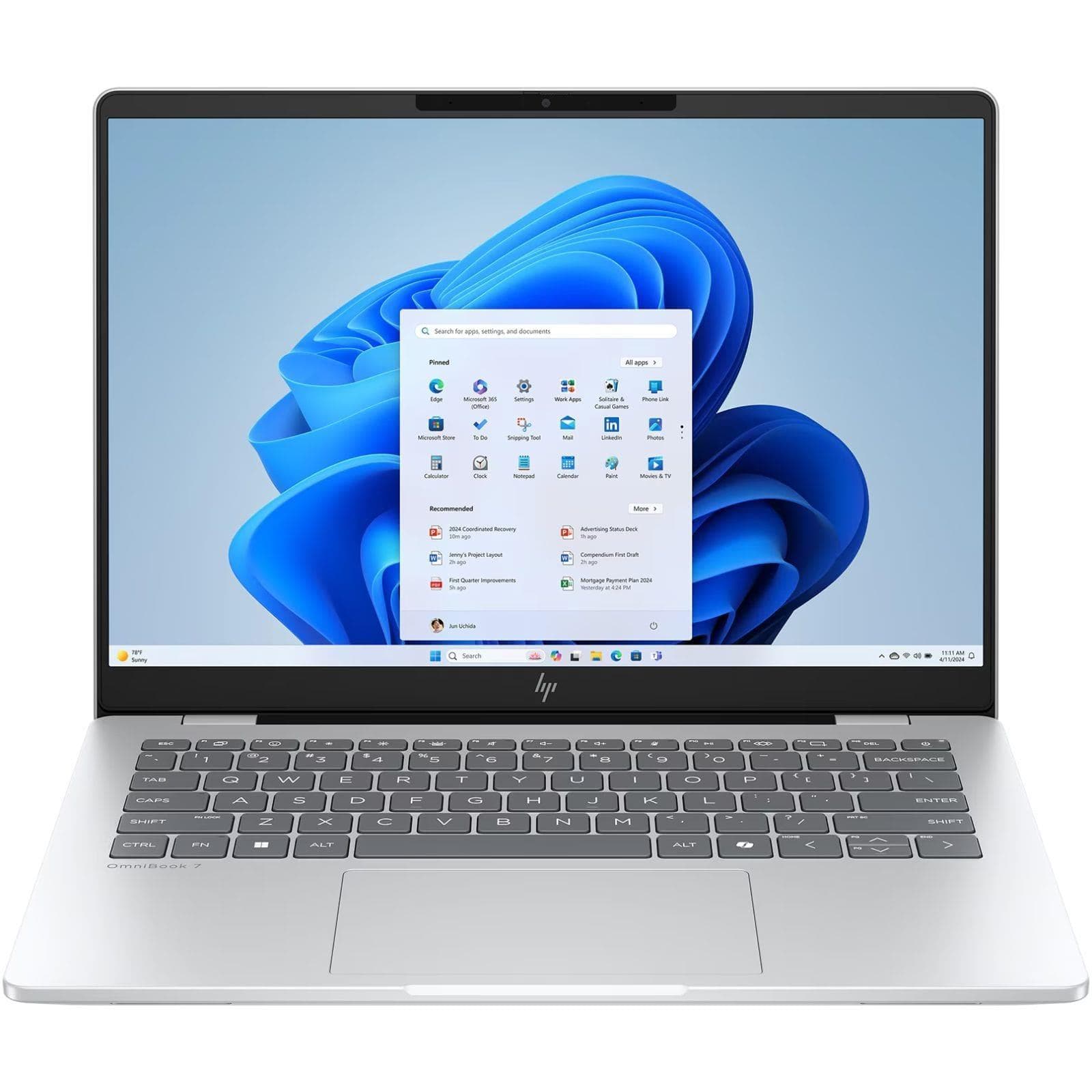Ноутбук 14 HP OmniBook 7 14-fr0001ua WUXGA IPS/Intel U7-255H/32GB/1TB/UMA/W11P/Silver