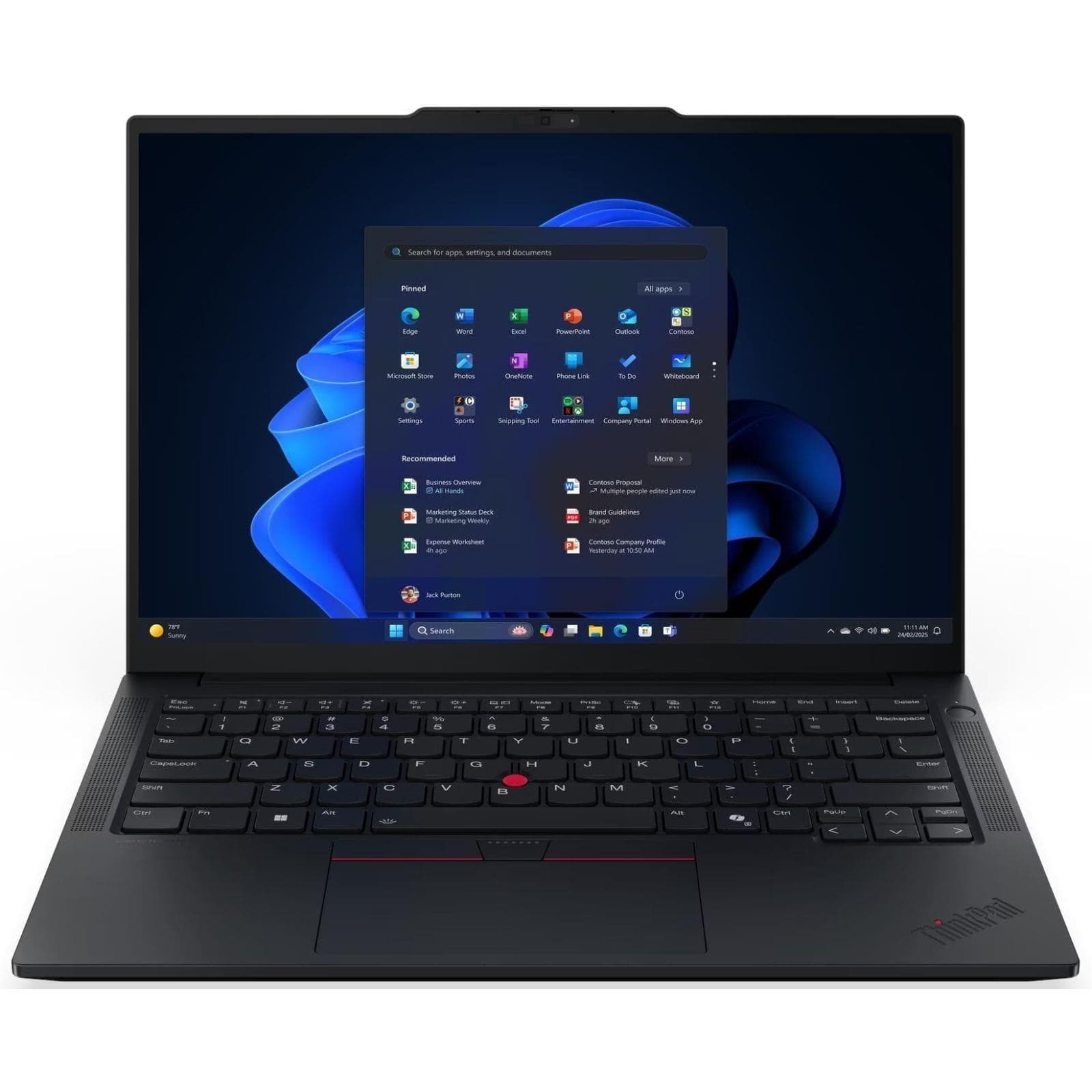 Ноутбук 14 Lenovo ThinkPad E14 Gen 7/Intel C7-240H/32GB/1TB/Intel Graphics/W11P/Eclipse Black