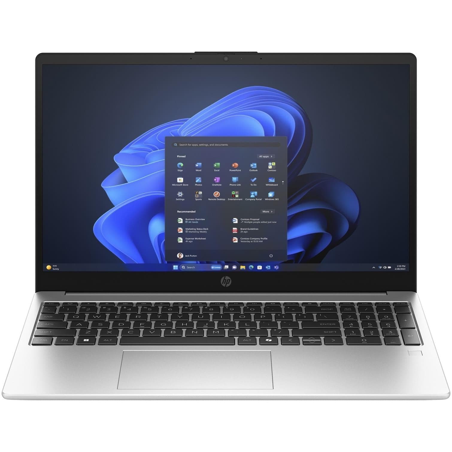 Ноутбук 15 HP 250R G10 FHD IPS/Intel Core 5 120U/16GB/512SSD/Intel Graphics/DOS/Turbo Silver