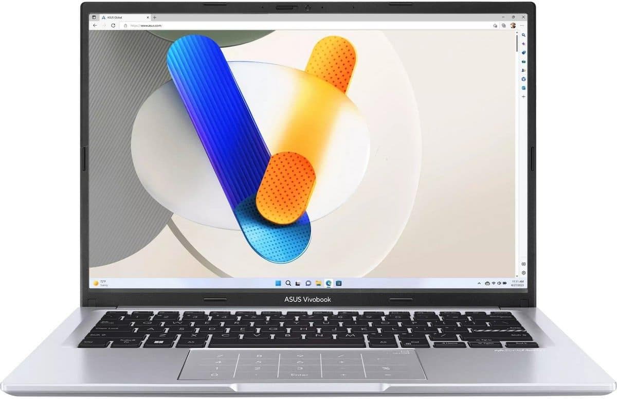 Ноутбук 14 ASUS Vivobook 14 X1405VA-LY767 FHD IPS/Intel i5-13420H/8GB/512SSD/Intel Graphics/DOS/Cool Silver