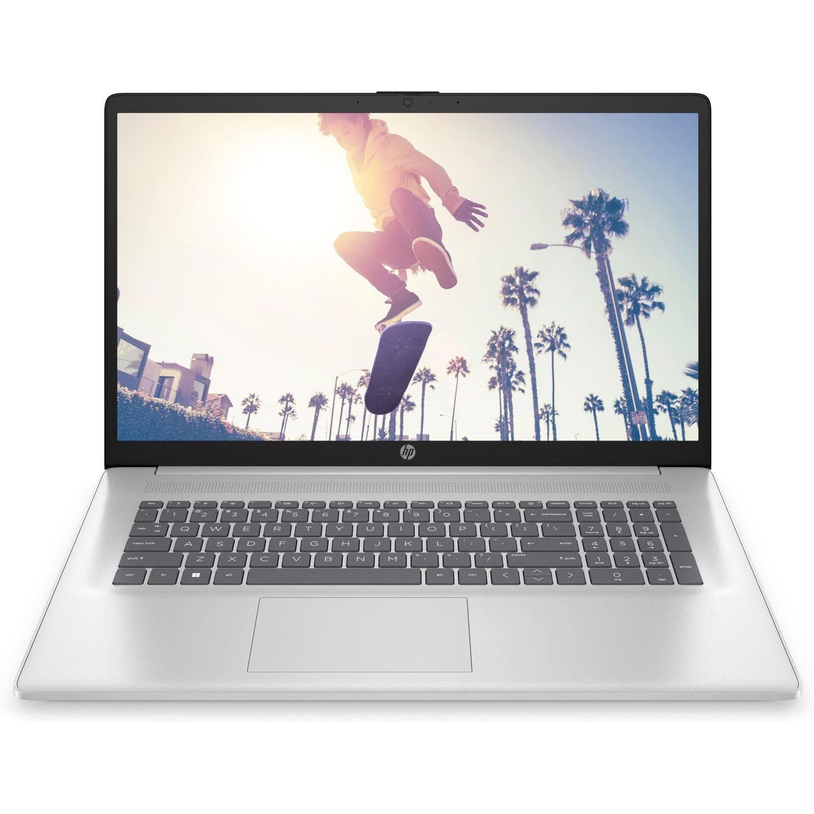 Ноутбук 17.3 HP 17-cn4044ua FHD IPS AG/Intel 3-100U/16GB/512SSD/UMA/DOS/Silver