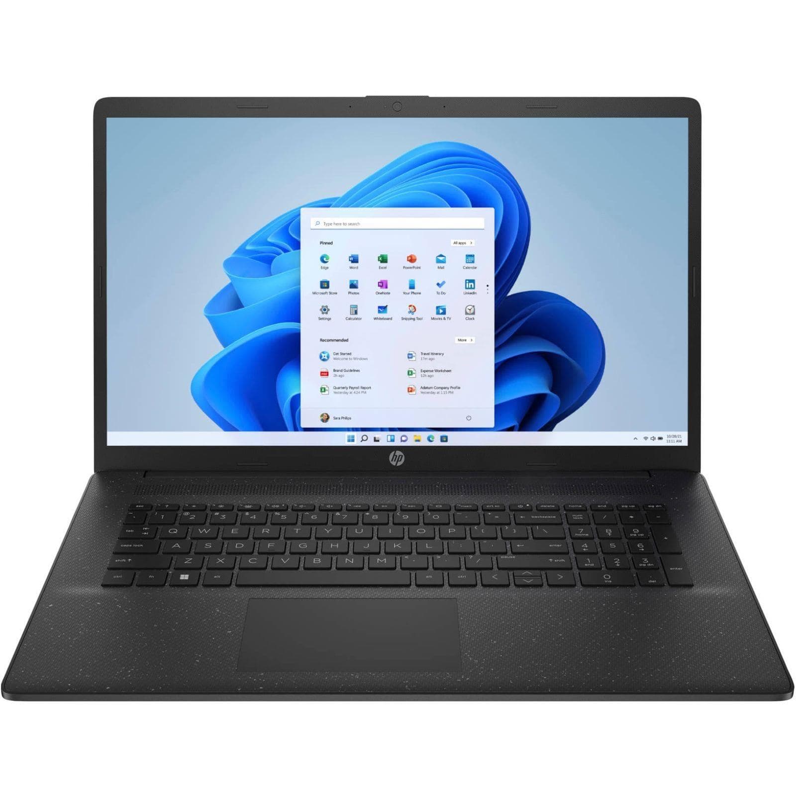 Ноутбук 17.3 HP 17-cp2032ua FHD IPS AG/Ryzen 3 7320U/8GB/512SSD/UMA/DOS/Black