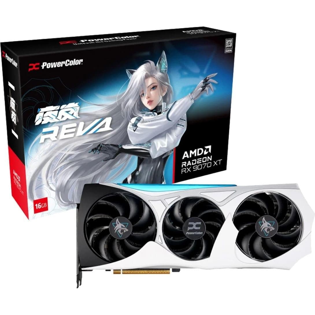 AMD Radeon PowerColor RX 9070 XT 16GB Hellhound Reva Edition (RX9070XT 16G-L/OC/REVA)