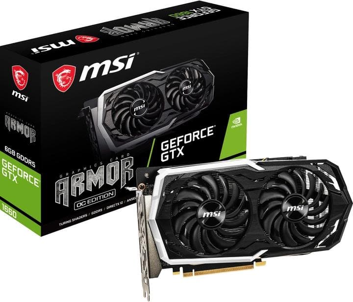 MSI GTX 1660 6Gb Armor OC (GeForce GTX 1660 ARMOR 6G OC)