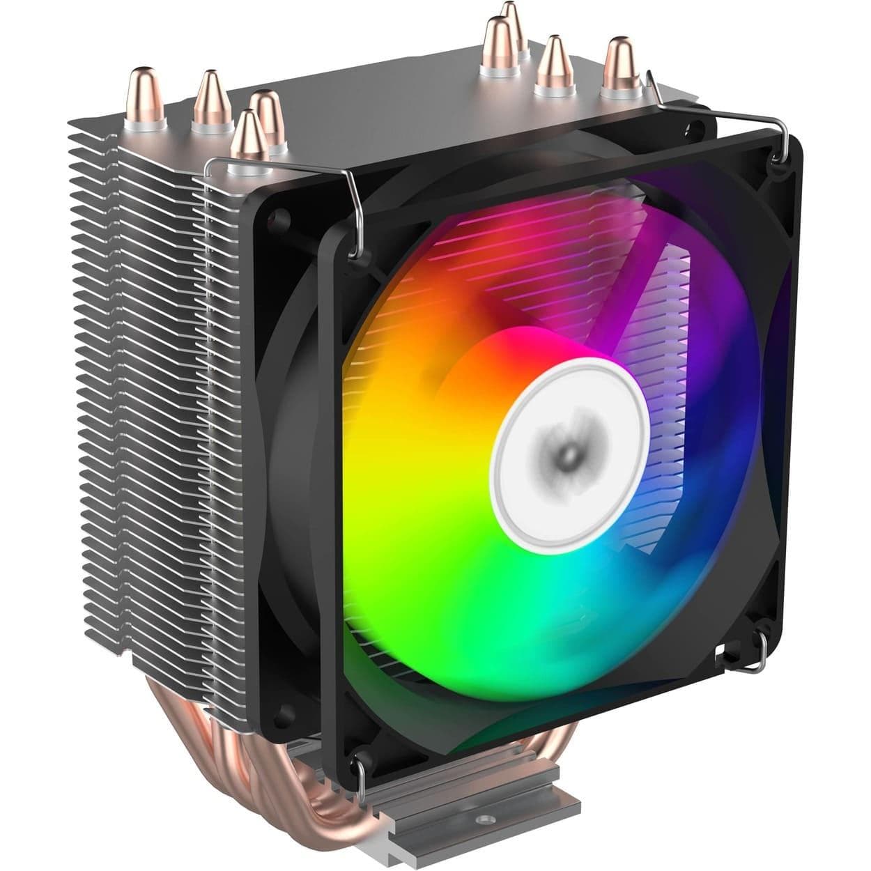 Процесорний кулер 2E GAMING Air Cool AC90D4-ARGB, LGA1700, 1200, 115x, 1366, AM5, AM4, AM3, AM3+, 4pin PWM, 3pin +5VARGB, TDP 130W