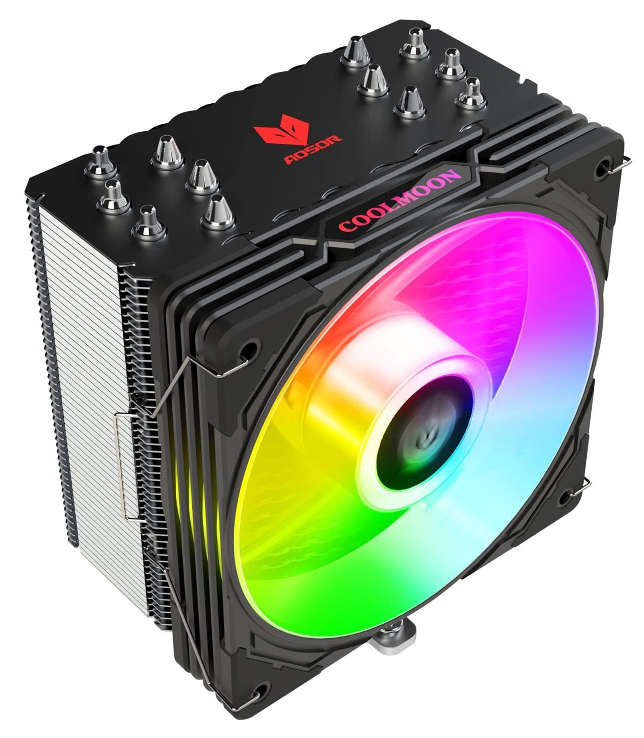 Кулер для процесора Coolmoon Aosor AS600 BLACK (AS600 BLACK)