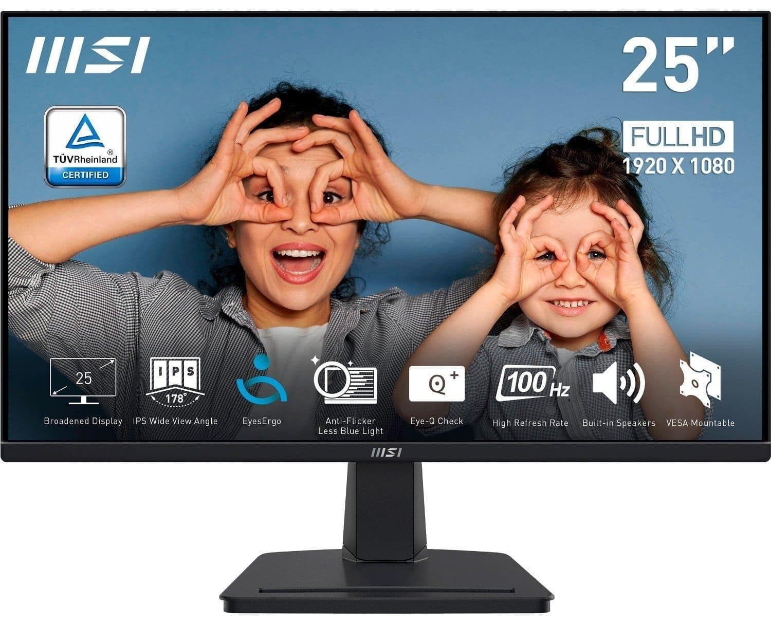 Монітор 24.5" MSI PRO MP251 FHD IPS 100Hz