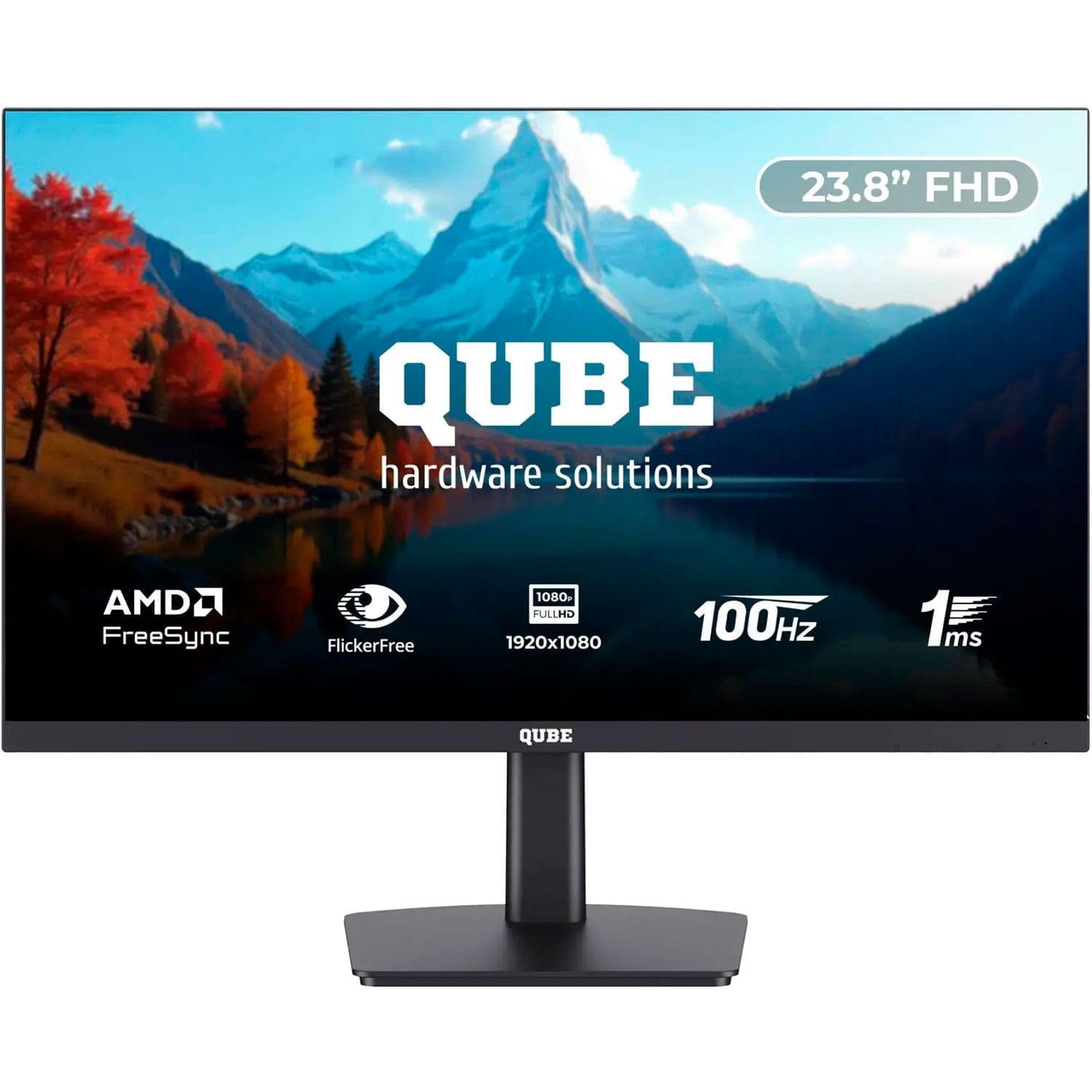 Монітор 23.8" QUBE V24F100-PLUS FHD IPS 100hz