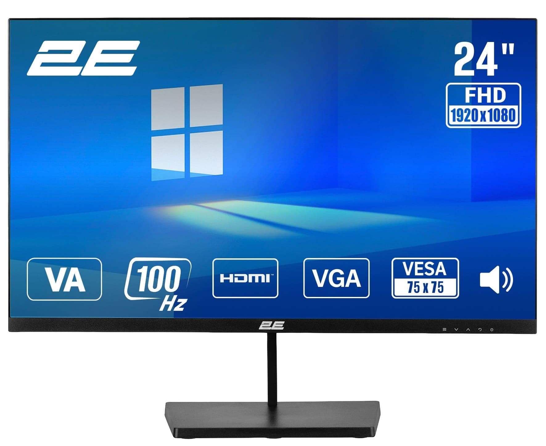 Монітор 23.8" 2E B2425B FHD VA 100Hz