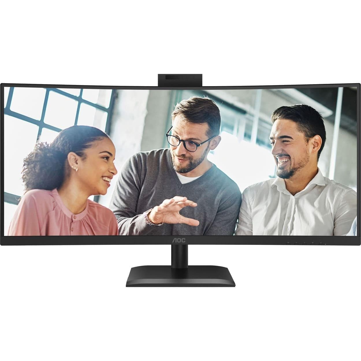 Монітор 34" AOC CU34E4CW Curved UWQHD VA 120Hz