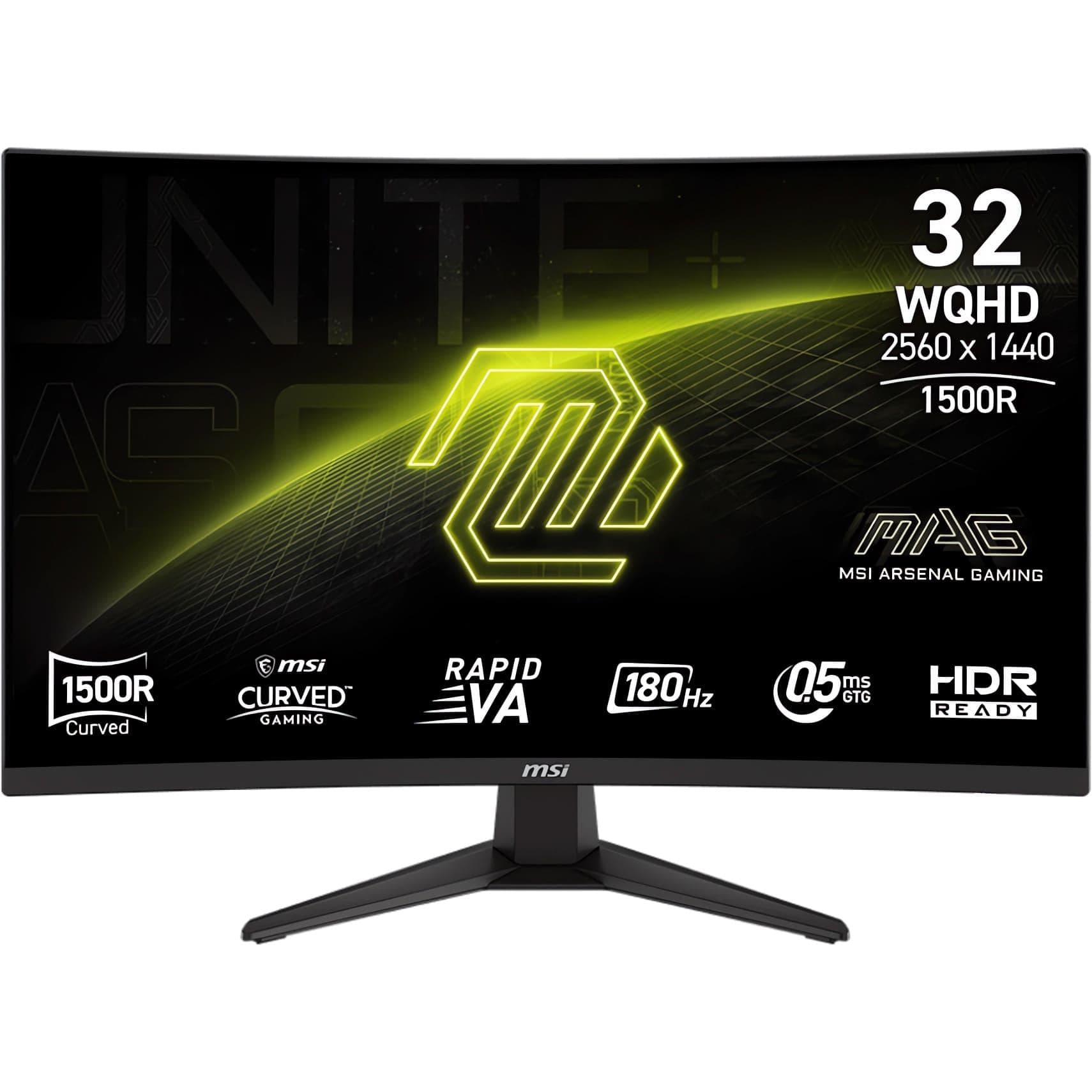 Монітор 31.5" MSI MAG 321CQF E18 Curved QHD VA 180Hz