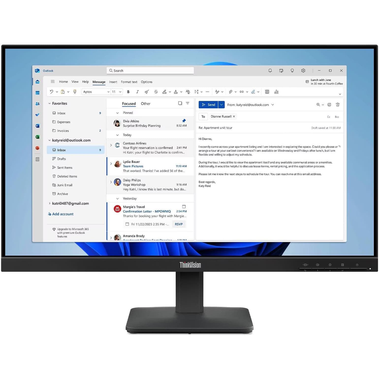 Монітор 23.8" Lenovo S24-4e FHD IPS 100Hz