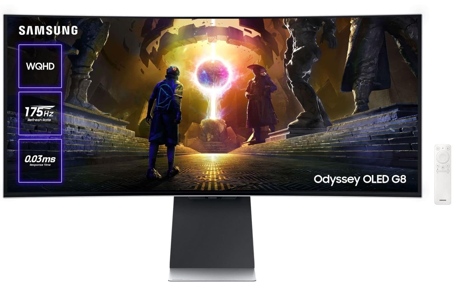 Монітор 34" Samsung Odyssey G8 Curved (LS34DG852SZXUA) UWQHD OLED 175Hz