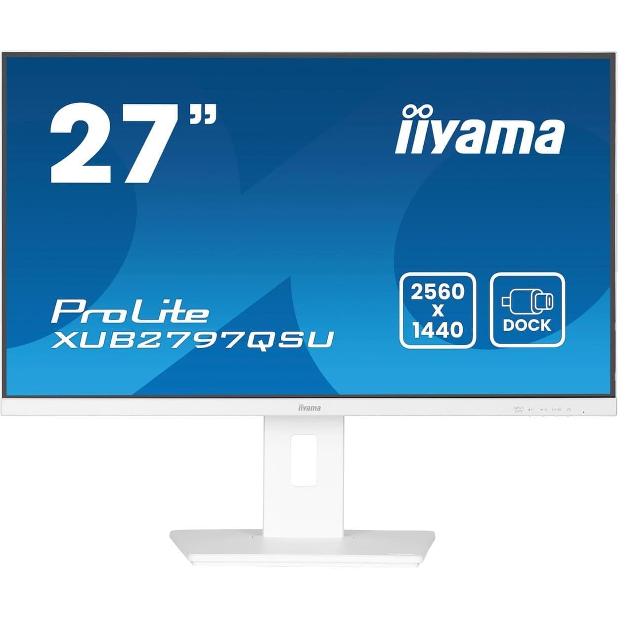 Монітор 27" Iiyama XUB2797QSU-W2 White QHD IPS 100Hz
