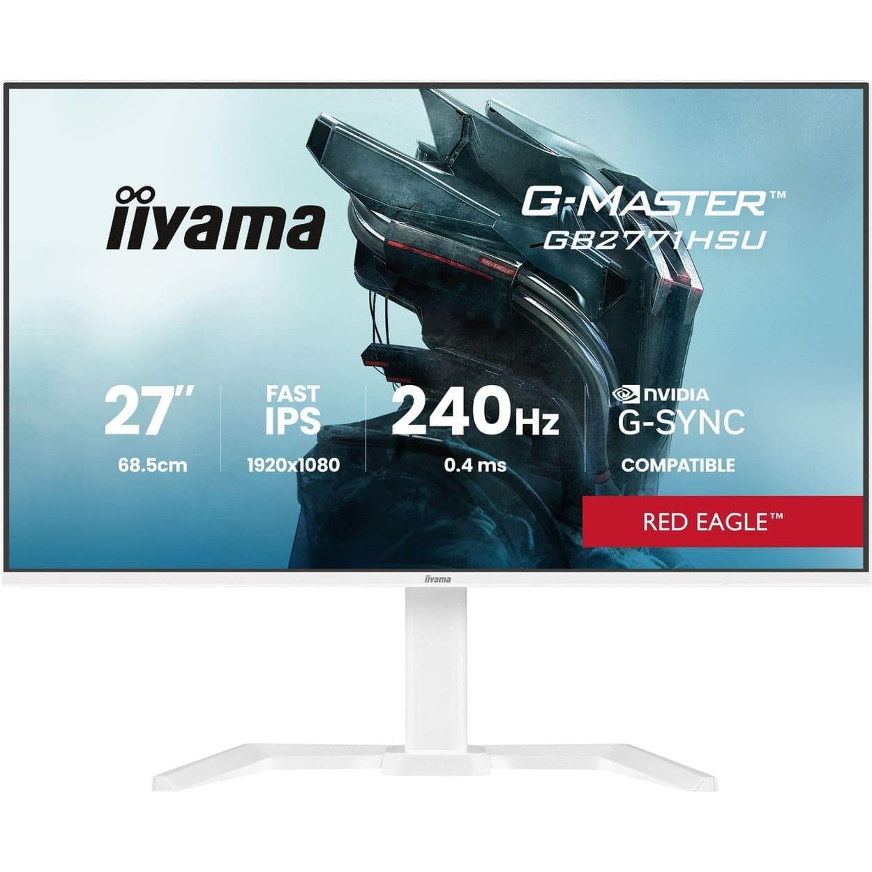 Монітор 27" Iiyama GB2771HSU-W1 White FHD IPS 240Hz