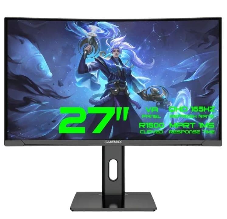 Монітор 27” GameMax GMX27C165Q Curved QHD VA 165Hz
