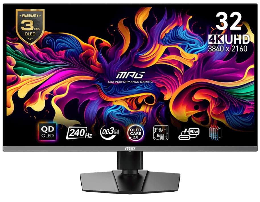 Монітор 31.5" MSI MPG 321URX QD-OLED UHD 240Hz