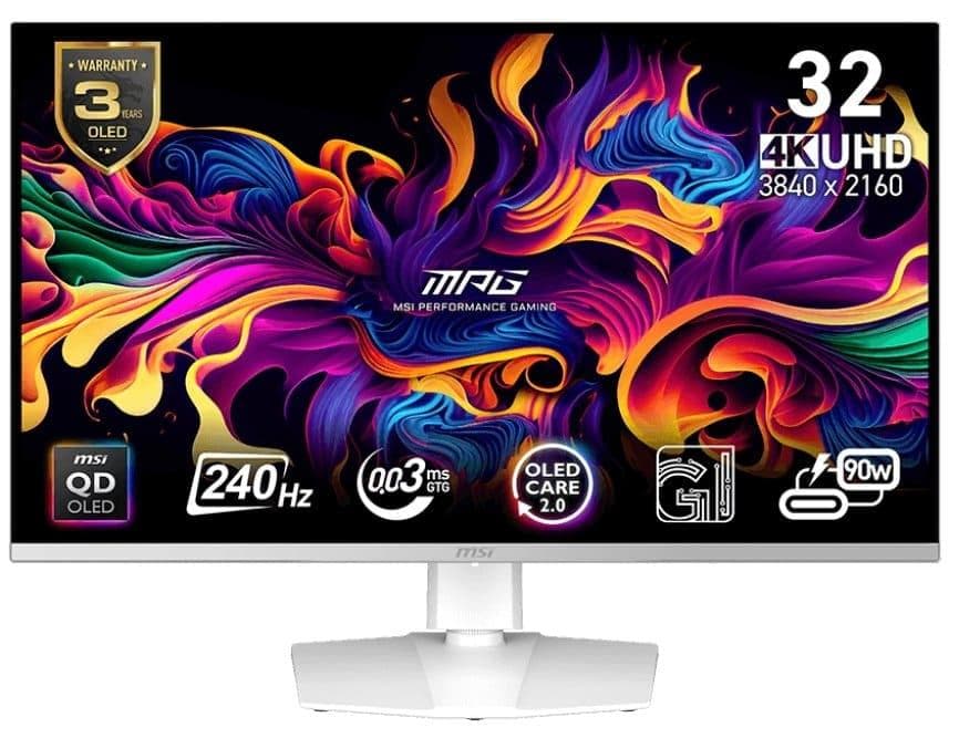 Монітор 31.5" MSI MPG 321URXW QD-OLED UHD OLED 240Hz