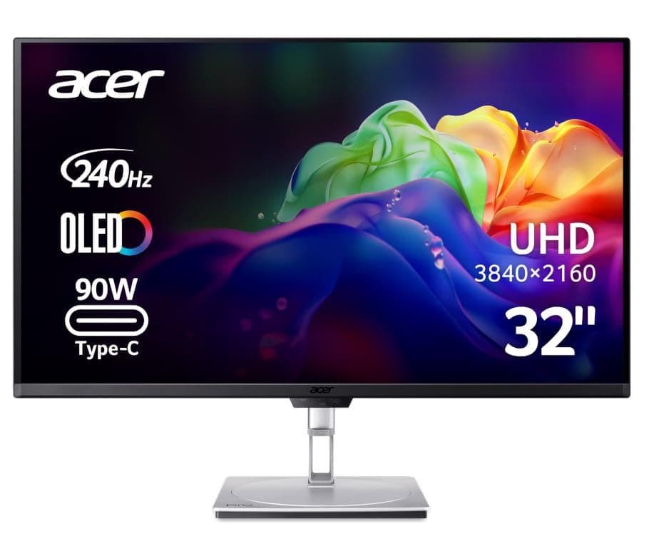 Монітор 31.5" Acer PE320QKXSMIIPHUZX UHD OLED 240Hz