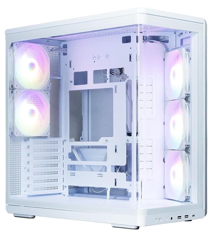 Корпус Zalman P60 Tempered Glass без БЖ White