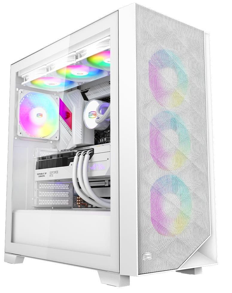Корпус PCCooler C3D510 ARGB Tempered Glass White (C3D510 WH ARGB)