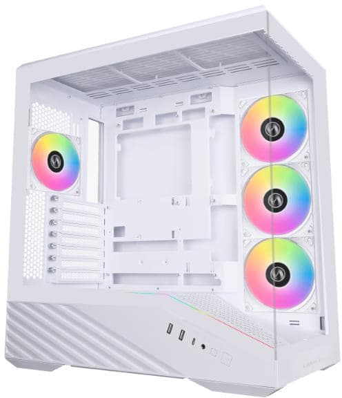 Корпус Lian Li Vector V100R Tempered Glass без БП (G99.V100RW.01) White