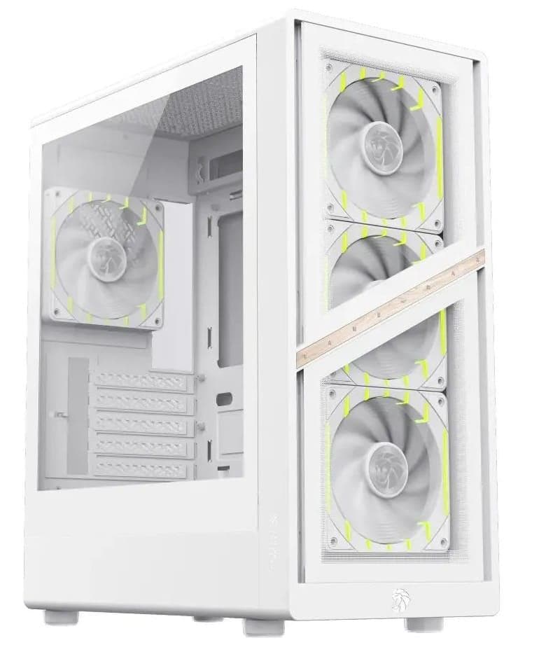 Корпус GAMEMAX Aeris 330 G Tempered Glass без БЖ White