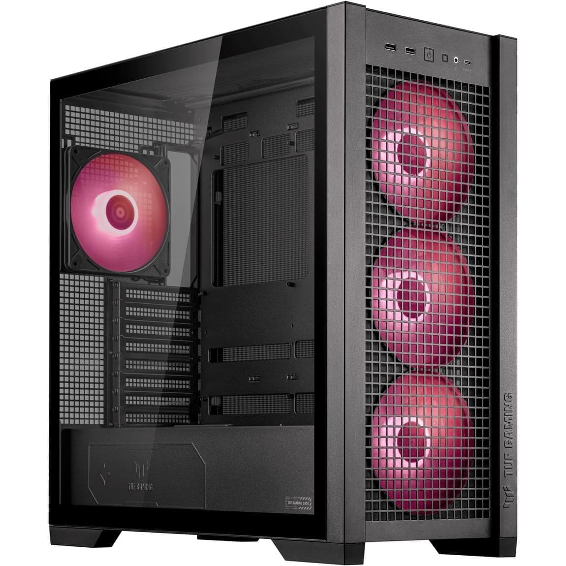 Корпус ASUS TUF GAMING GT302 TG BTF ARGB BLACK (90DC00I0-B19000)