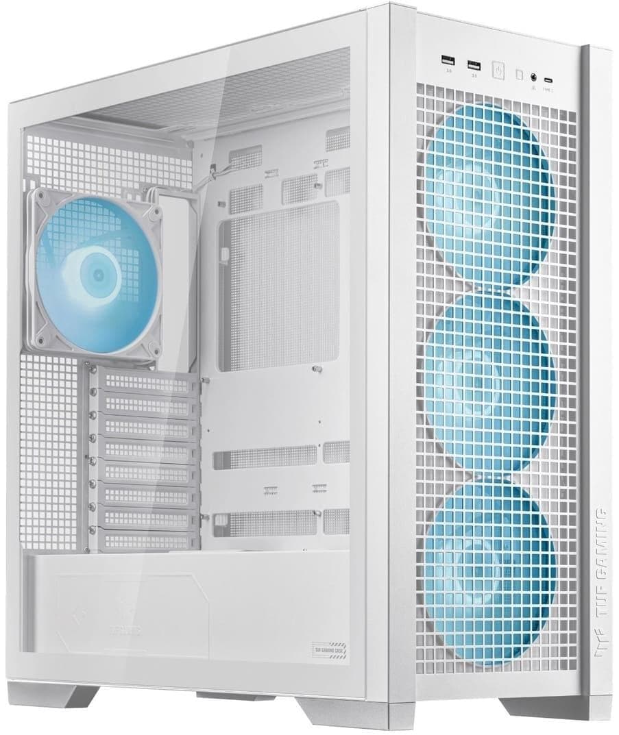 Корпус ASUS TUF GAMING GT302 TG BTF ARGB WHITE (90DC00I3-B19000)