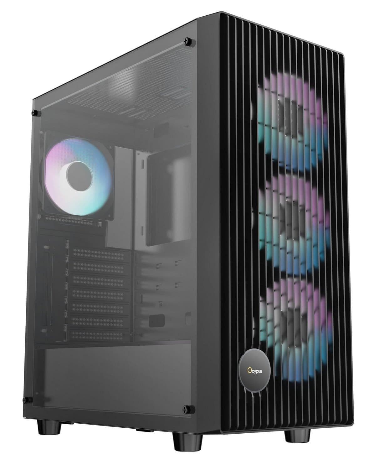 Корпус OCYPUS GAMMA C70 BK ARGB (GAMMA-C70-BKG400XX-GL)