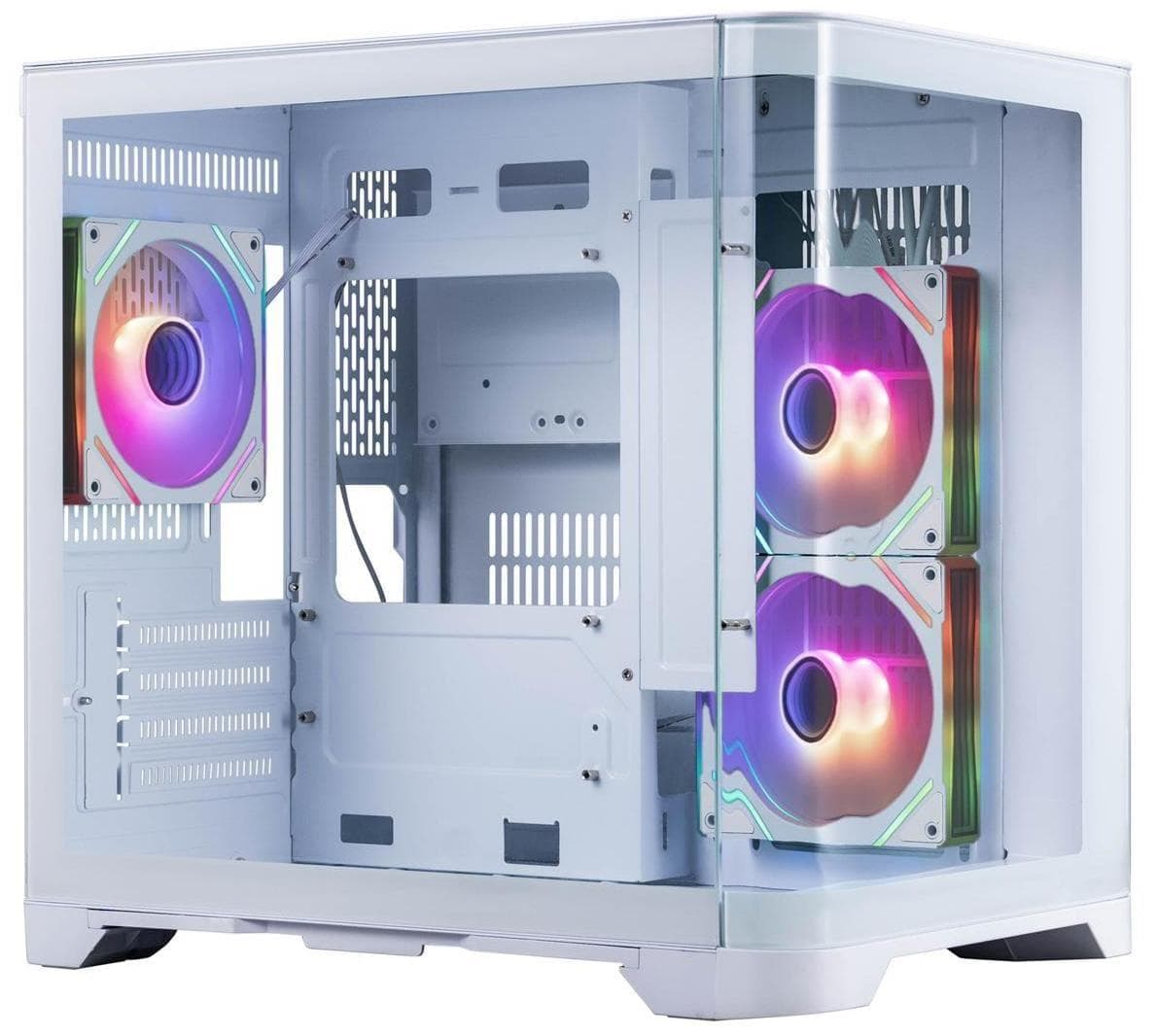 Корпус 1stPlayer UV5-WH-2FC7R-W-1FC7-W White без БП